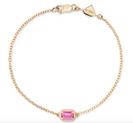 Load image into Gallery viewer, Rectangular Cocktail Bracelet Pink Sapphire - Millo Jewelry

