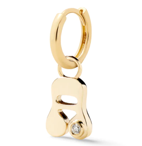 Stellar Letter Huggie - Millo Jewelry