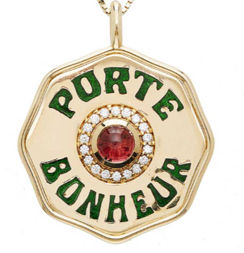 Large Enamel Porte Bonheur Necklace - Millo Jewelry