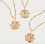Load image into Gallery viewer, Pavé Alphabet Amulet Necklace - Millo Jewelry
