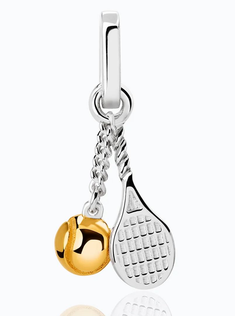 TANE TENNIS BALL AND RACQUET CHARM - Millo Jewelry