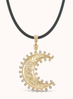 Load image into Gallery viewer, LARGE SOUTHWESTERN MOON CHARM - Millo Jewelry
