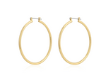 Load image into Gallery viewer, Bondi Tube Hoops in Gold - Millo Jewelry
