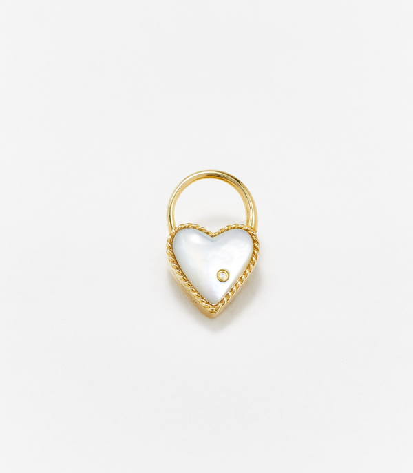 CREOLE CADENAS CŒUR NACRE OR JAUNE - Millo Jewelry
