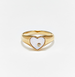 Load image into Gallery viewer, BABY CHEVALIERE COEUR NACRE OR JAUNE - Millo Jewelry
