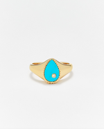 Load image into Gallery viewer, BABY CHEVALIERE POIRE TURQUOISE OR JAUNE - Millo Jewelry
