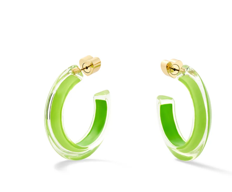 Small Lucite Jelly Hoop™ Earrings - Millo Jewelry