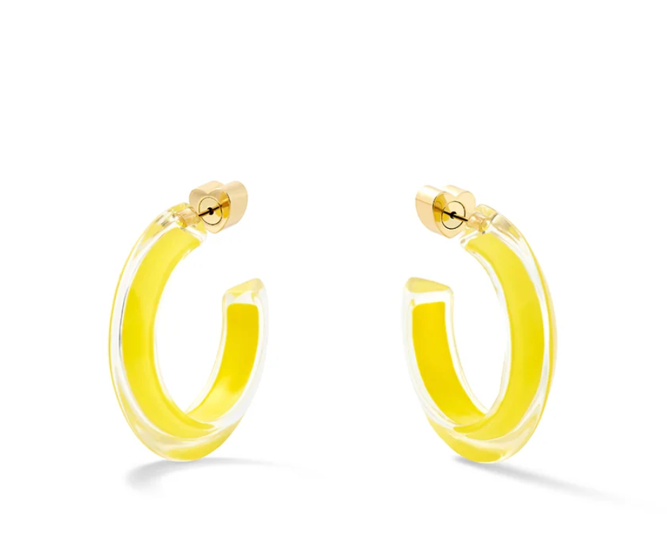 Small Lucite Jelly Hoop™ Earrings - Millo Jewelry
