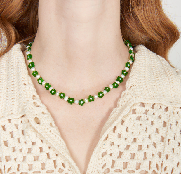 Amal Necklace- green - Millo Jewelry