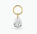 Load image into Gallery viewer, Pear Floating Diamond Charm - Millo Jewelry
