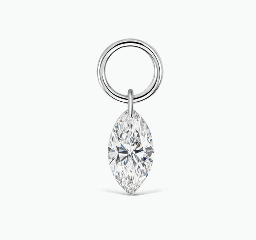 Marquise Diamond Charm - Millo Jewelry