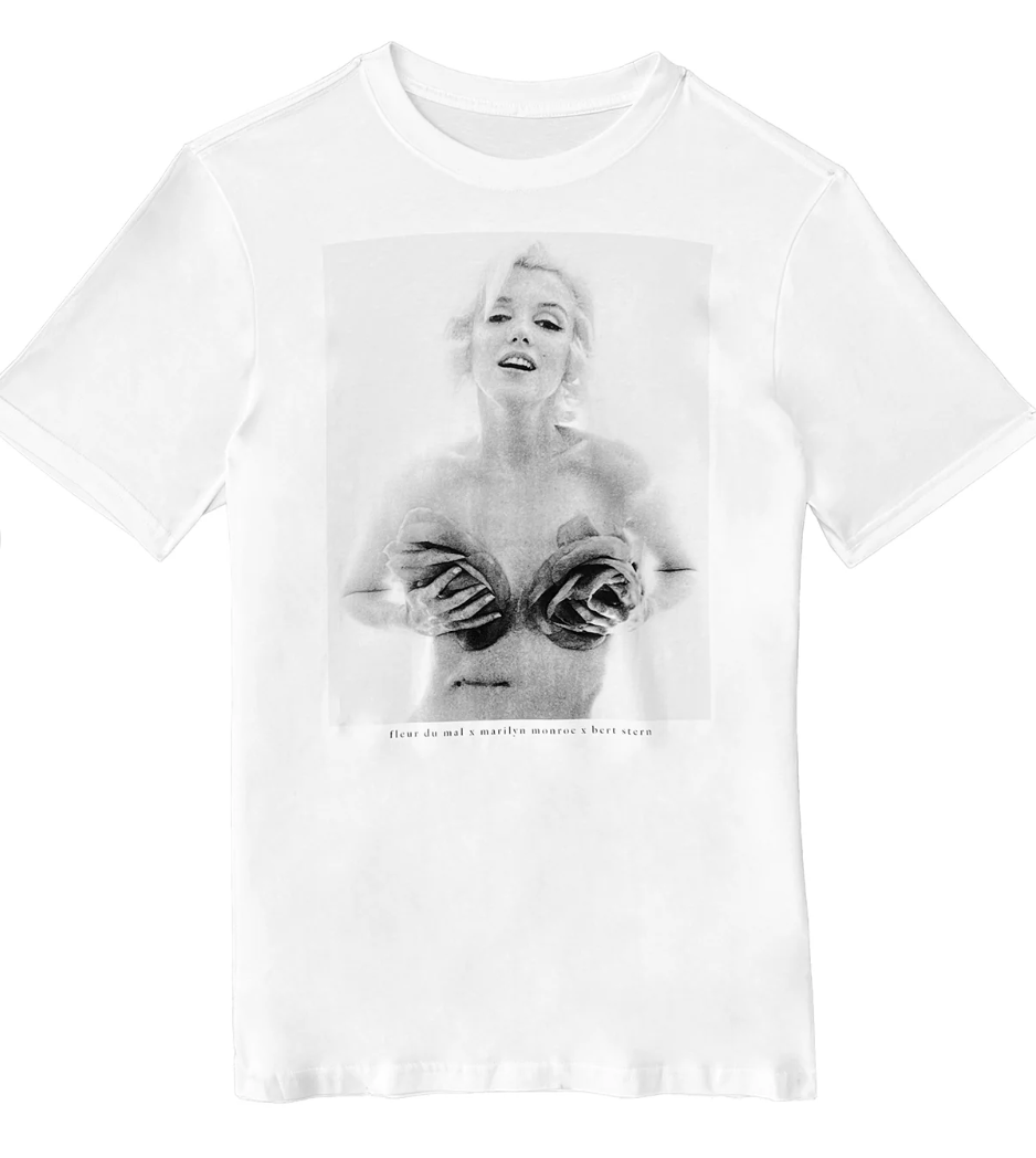 UNISEX MARILYN ROSES TEE - Millo Jewelry