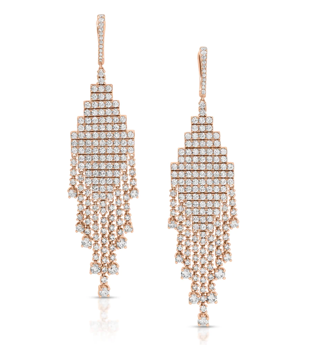 EDIE DIAMOND DROP EARRINGS - Millo Jewelry