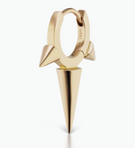 Load image into Gallery viewer, Triple Long Spike Hoop Earring - Millo Jewelry
