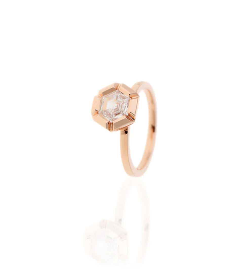 ROSE DE FRANCE RING DIAMOND - Millo Jewelry