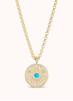 Load image into Gallery viewer, MEDIUM EN ROUTE NECKLACE TURQUOISE - Millo 
