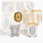 Load image into Gallery viewer, HOLIDAY CAROUSEL Ambre (Amber) &amp; Feu de Bois (Wood Fire) small candle set - Millo 
