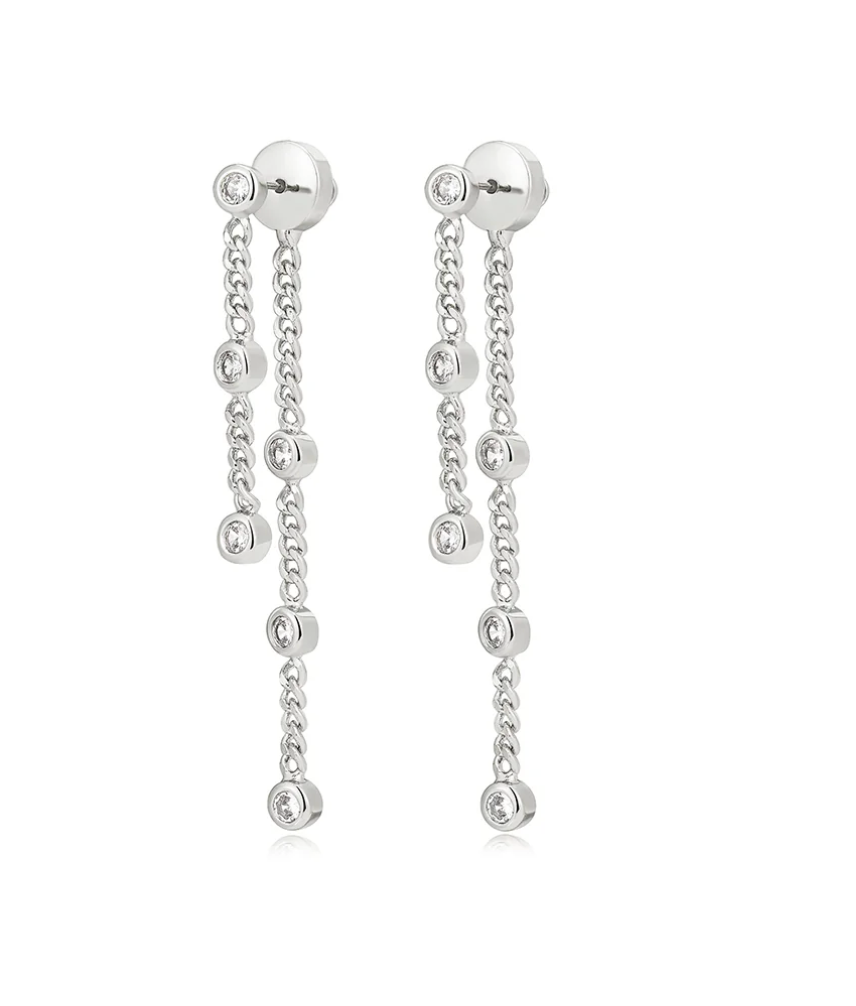 THE ESTELLE DOUBLE CHAIN STUDS/