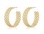 Load image into Gallery viewer, THE METAL LACE HOOPS
