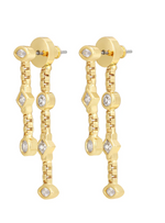 Load image into Gallery viewer, THE CAMILLE DOUBLE CHAIN STUDS
