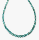 Load image into Gallery viewer, SMALL GRADUATED TURQUOISE BEADED NECKLACE - Millo Jewelry