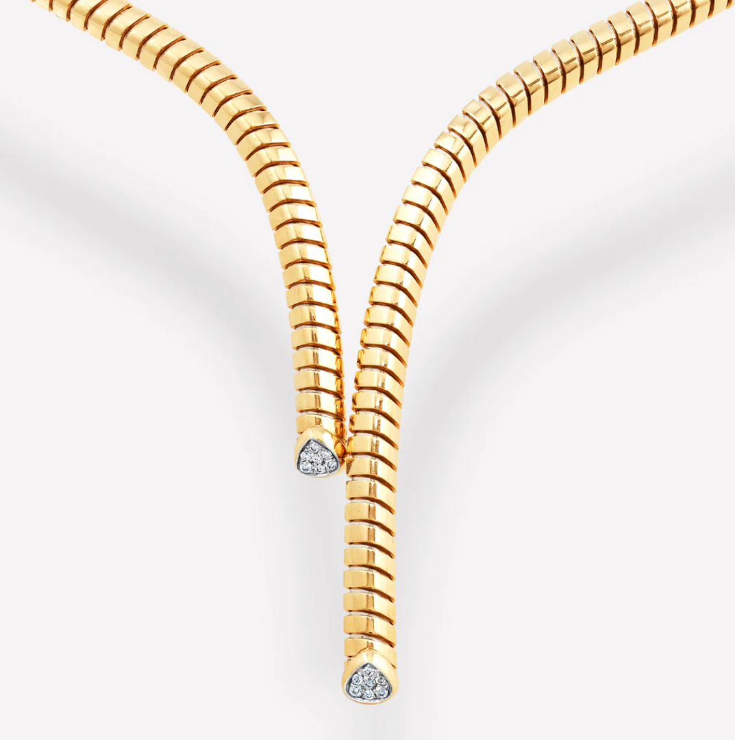 Trisolina Asymmetrical Pavé Collar - Millo Jewelry