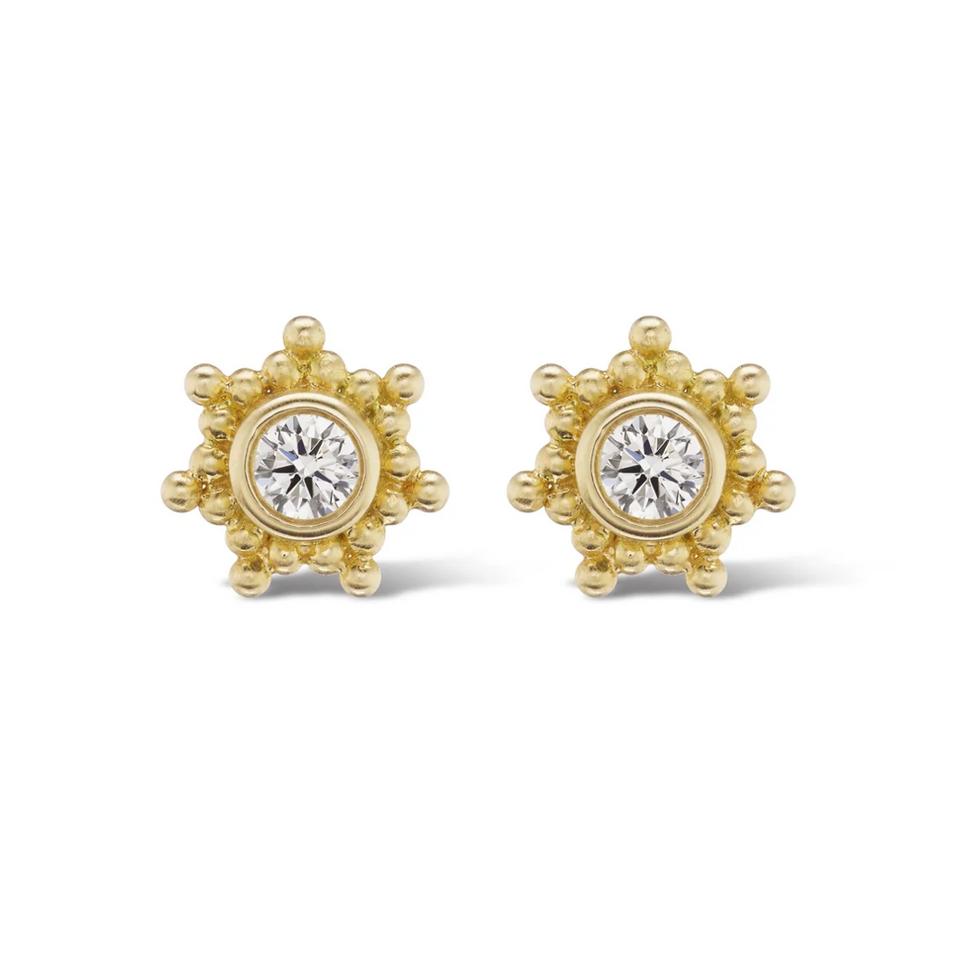 Granium Star Earrings in Diamond - Millo Jewelry