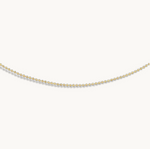 Load image into Gallery viewer, 1MM DIAMOND CUT GOLD BALL CHAIN NECKLACE - Millo Jewelry
