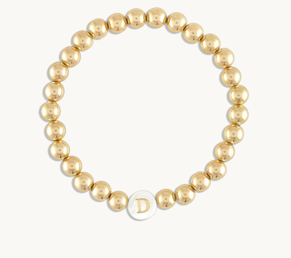 CUSTOM PEARL INITIAL BALL BRACELET - Millo Jewelry