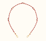 Load image into Gallery viewer, Silky Mauli Chain Pearl- Burgundy and Beige 35cm - Millo 
