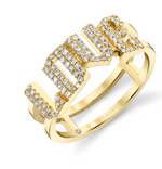 Load image into Gallery viewer, DIAMOND PAVE PERSONALIZED STACKED &quot;LOVE&quot; RING - Millo 
