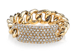 Load image into Gallery viewer, DIAMOND PAVE ID MINI LINK RING - Millo 
