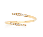Load image into Gallery viewer, 14K PAVÉ DIAMOND BYPASS RING - Millo 
