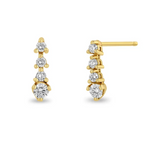 Load image into Gallery viewer, 14K PRONG DIAMOND SHORT TENNIS DROP EARRINGS - Millo 
