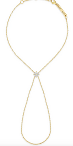 Load image into Gallery viewer, 14K PRONG DIAMOND QUAD HAND CHAIN - Millo 
