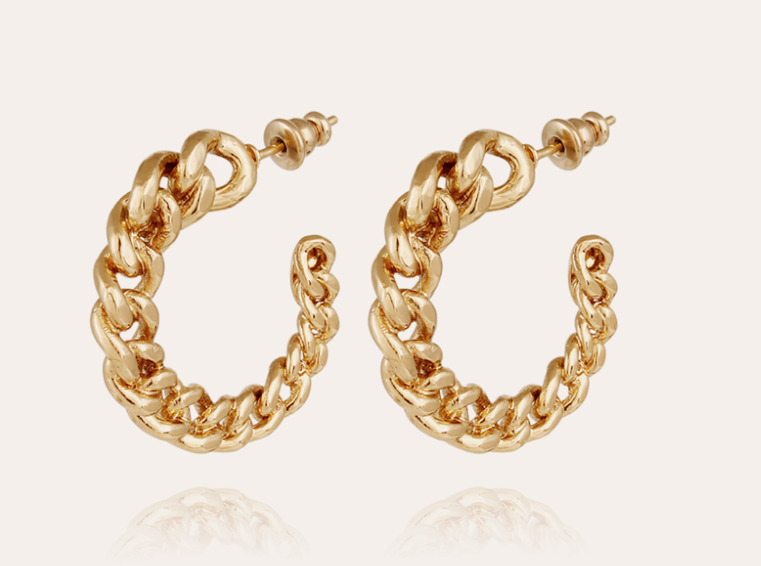 Bronxy hoop earrings gold - Millo 