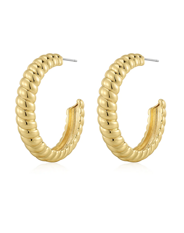 XL RIDGED HOOPS - Millo 
