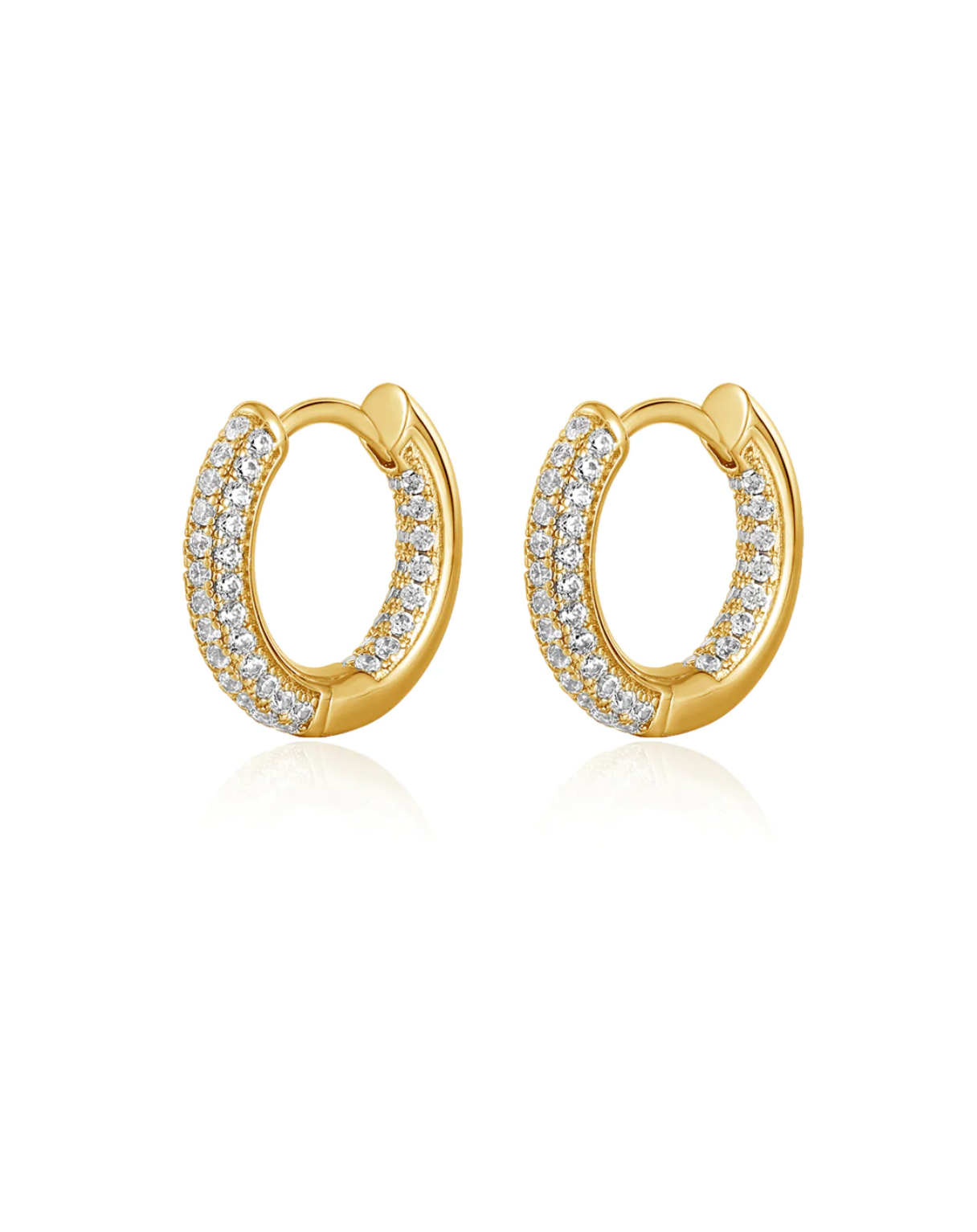 THE REVERSIBLE MINI AMALFI HOOPS- GOLD - Millo 