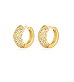 Load image into Gallery viewer, THE SIENNA STONE HOOPS - Millo 
