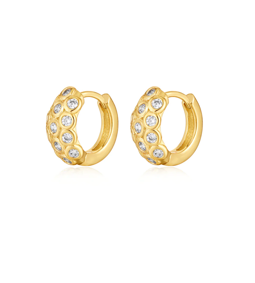 THE SIENNA STONE HOOPS - Millo 