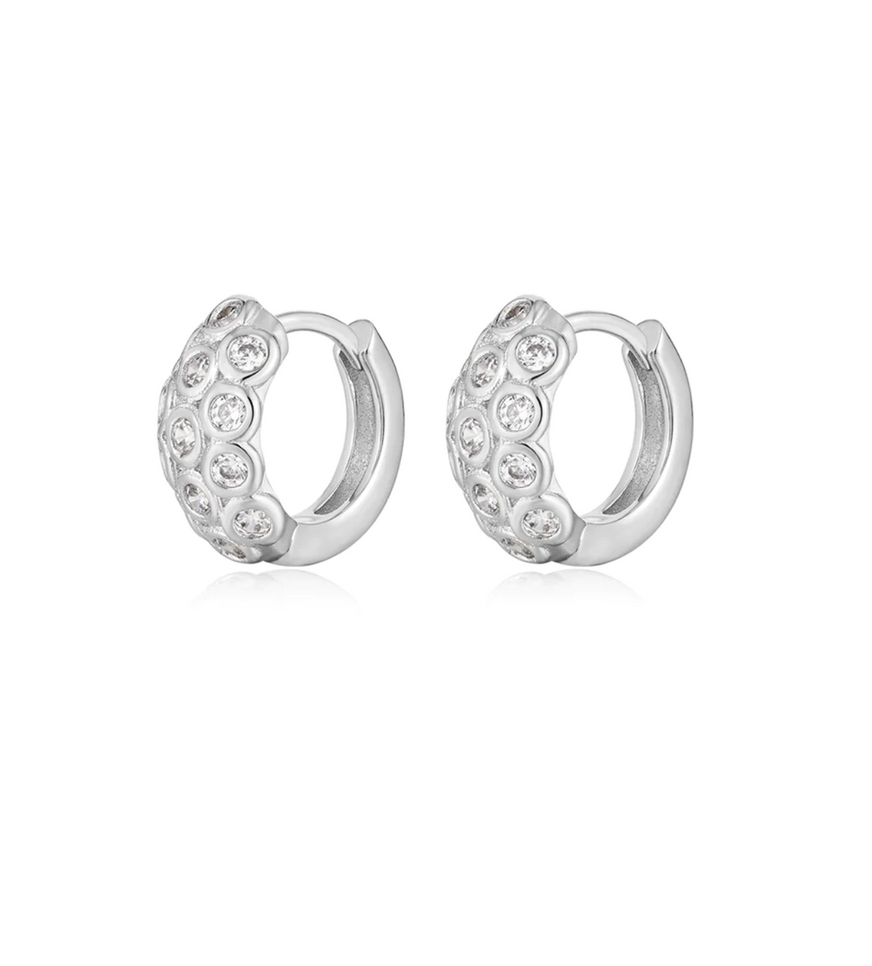 THE SIENNA STONE HOOPS - Millo 