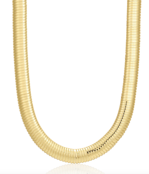 FLEX SNAKE CHAIN NECKLACE- GOLD - Millo 