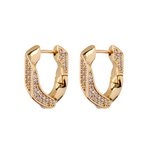 Load image into Gallery viewer, PAVE CUBAN LINK HOOPS - Millo 

