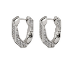 Load image into Gallery viewer, PAVE CUBAN LINK HOOPS - Millo 

