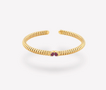 Load image into Gallery viewer, Trisolina Ruby Pavé Bangle - Millo 
