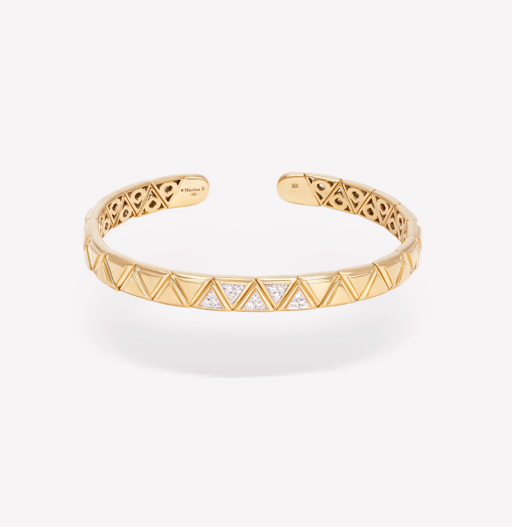 Triangolini Five Pavé Bangle - Millo 