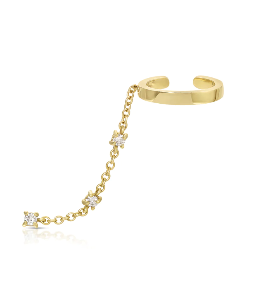 DIAMOND CHAIN EAR CUFF - Millo 