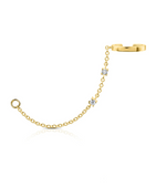 Load image into Gallery viewer, DIAMOND CHAIN EAR CUFF WITH LOOP - Millo 
