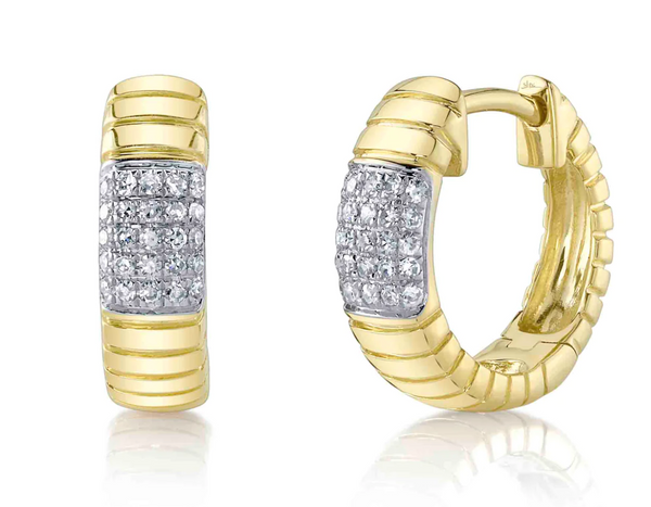 DIAMOND HUGGIE EARRING - Millo 