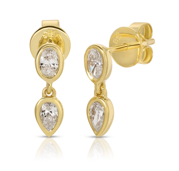 DOUBLE DROP STUDS - Millo 